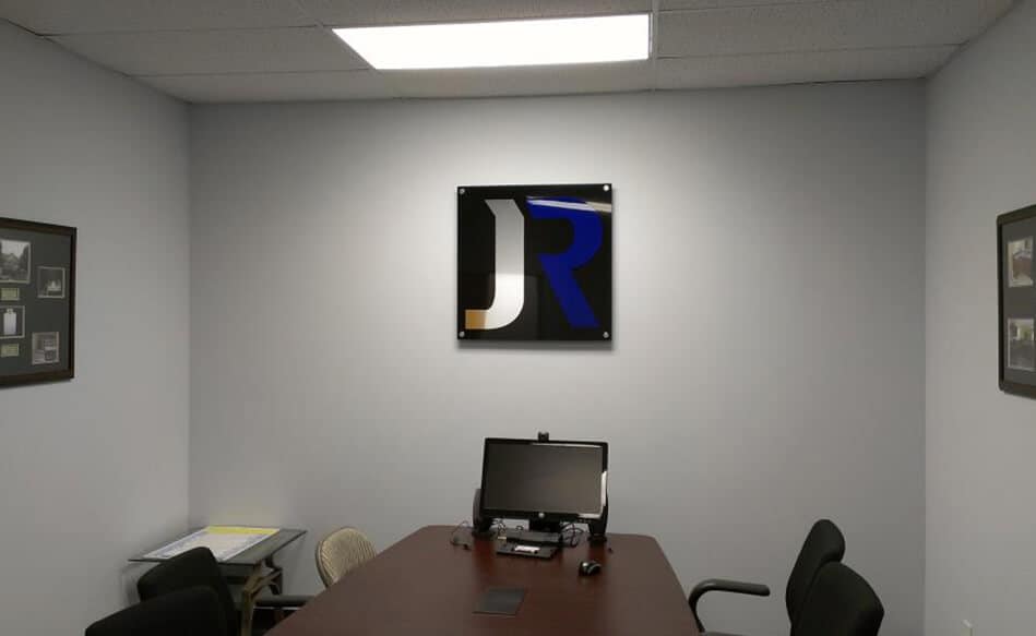 Acrylic wall sign and logo for conference room