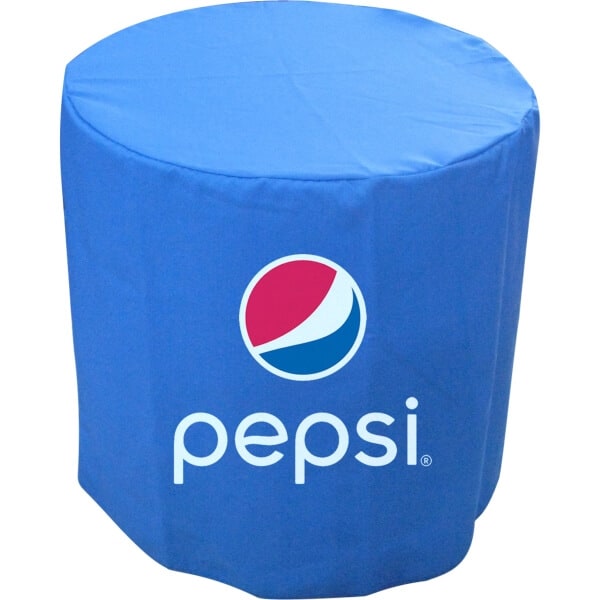 30 Round Customized Fitted Style Table Cover From DeSigns Inc.