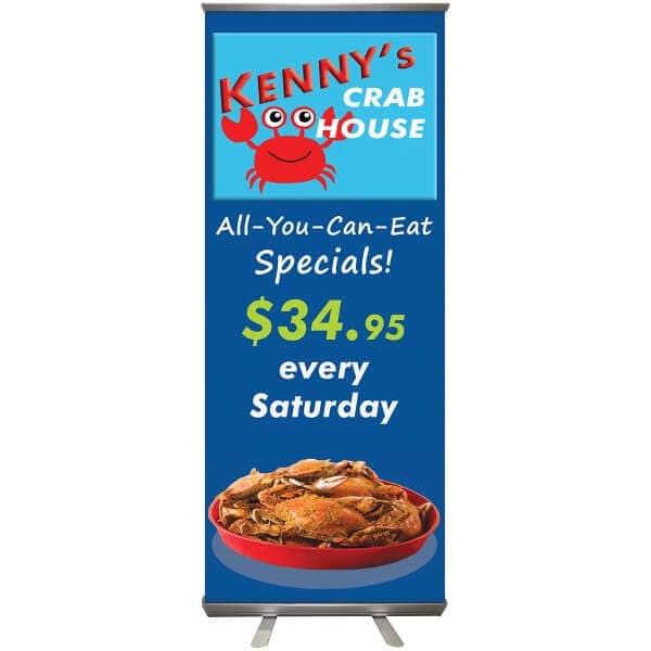 32 X 79 Custom Retractable Banner Stand from DeSigns Inc.
