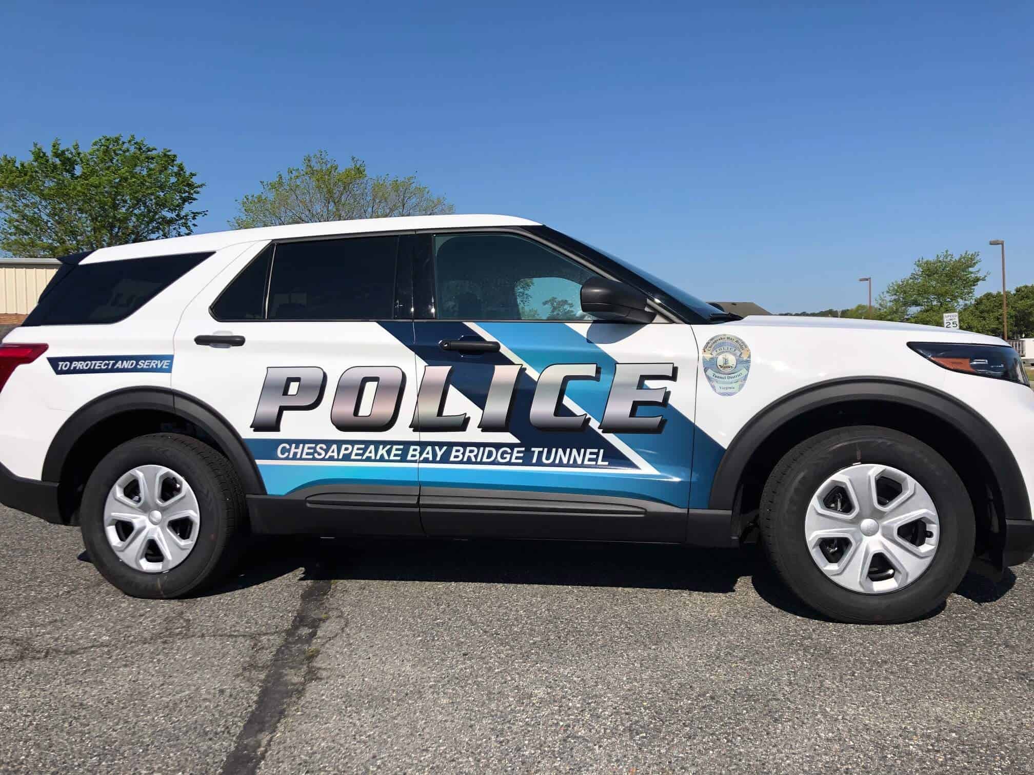 Emergency Vehicle Wraps - Police Vehicle wrap for Chesapeake Bay Bridge Tunnel Police