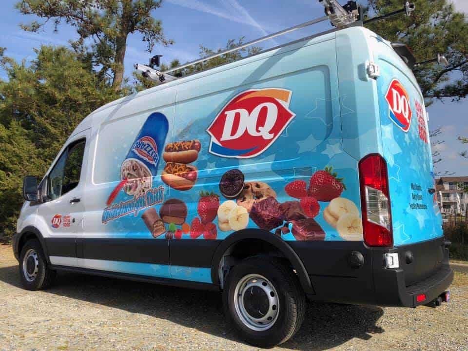 Full coverage van wraps - Dairy-Queen van wrap