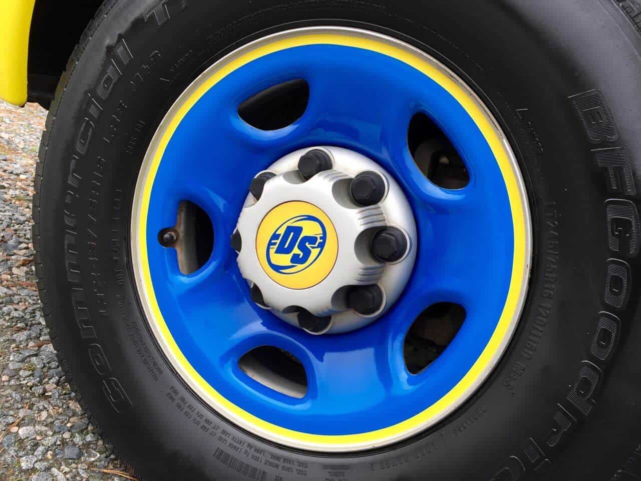 Tire graphics, Wheel hub and rim graphics