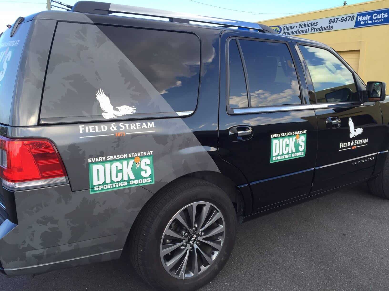 Car wrap for DICKS Sporting Goods