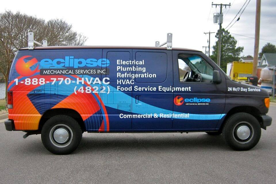 Van wrap and graphics for Eclipse Mechanical