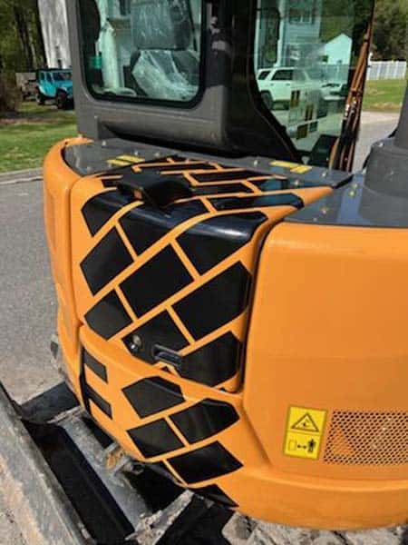 Equipment wrap for Evolve Landscaping