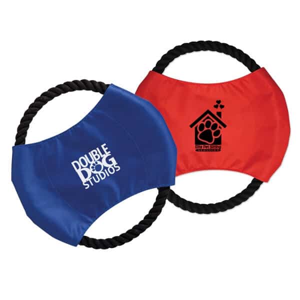 Fido Flier Dog Rope - Frisbee style rope throw - Imprint Logo, Company Name or Slogan - Promo Giveaways