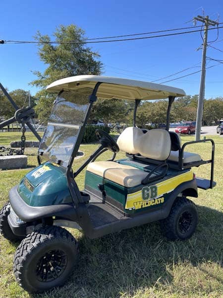 High School Football Golf Cart graphics for Great Bridge Wildcats