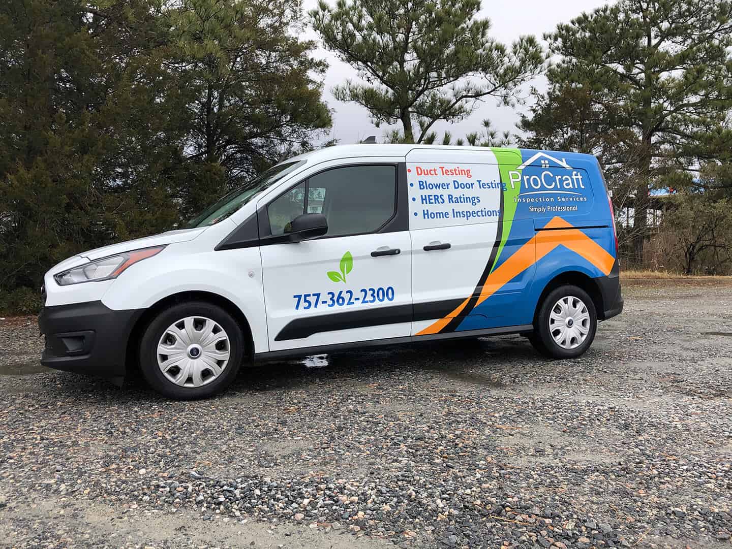 Work van wrap for Pro Craft Inspection Services