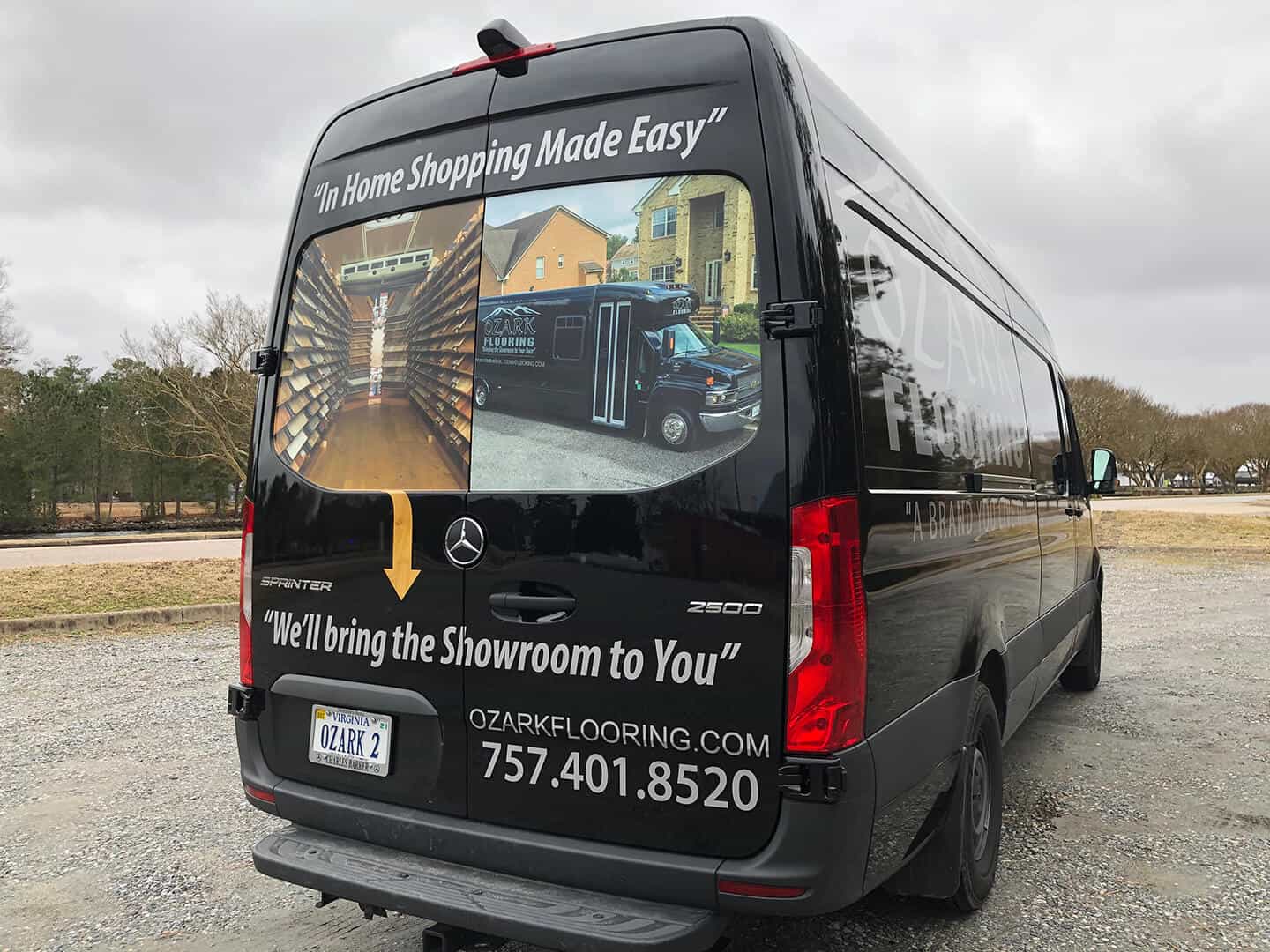 Work van wraps - Van wrap for OZARK Floors