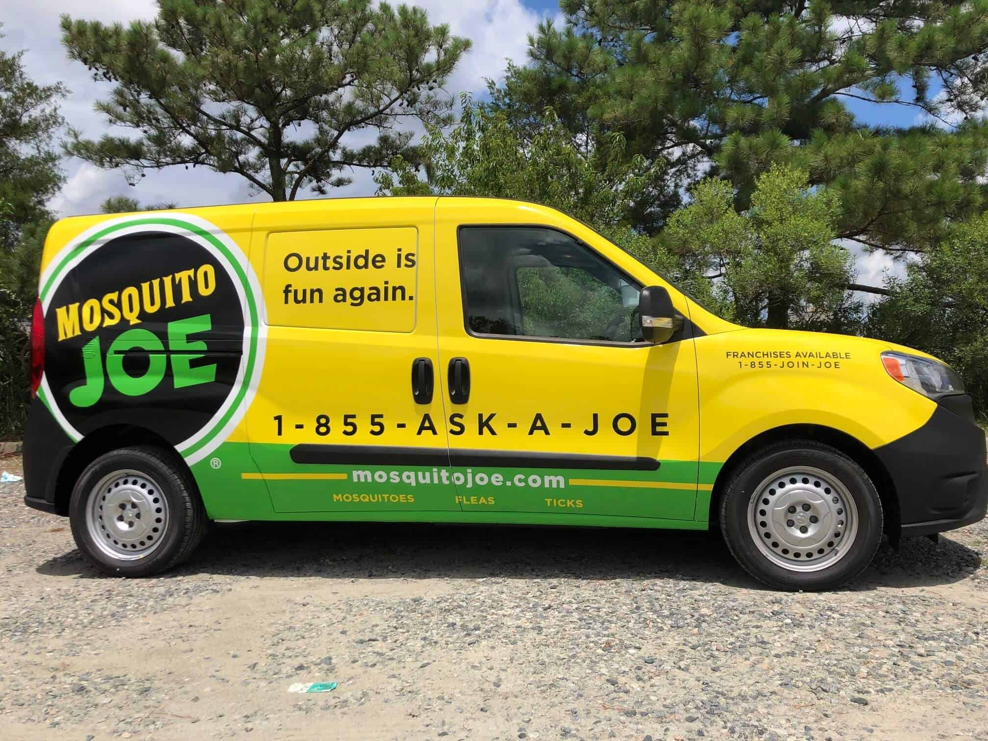 Full color, full coverage van wrap for Mosquito Joe