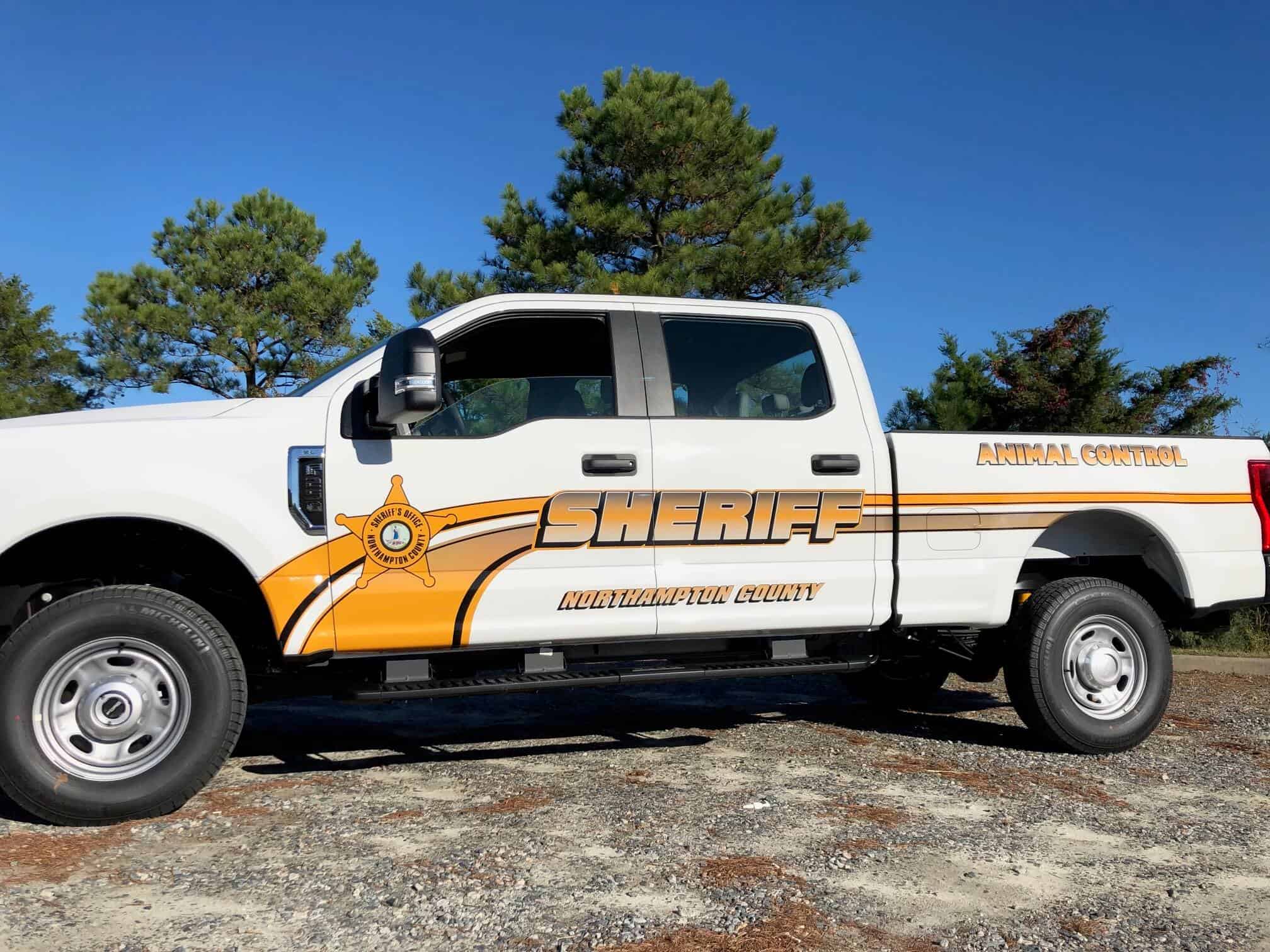 Sheriff vehicle wrap for the Northampton County Sheriff