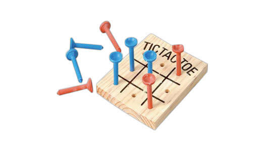 Tic-Tack-Toe golf-pins - Add your name, logo or slogan - Perfect office gift or promotional giveaways