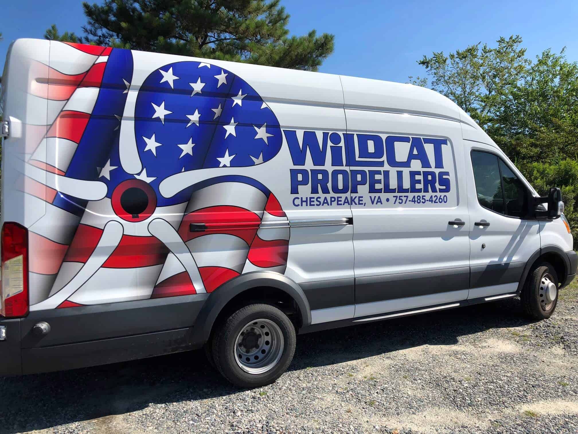 Box van wraps - Wildcat Propeller van wrap