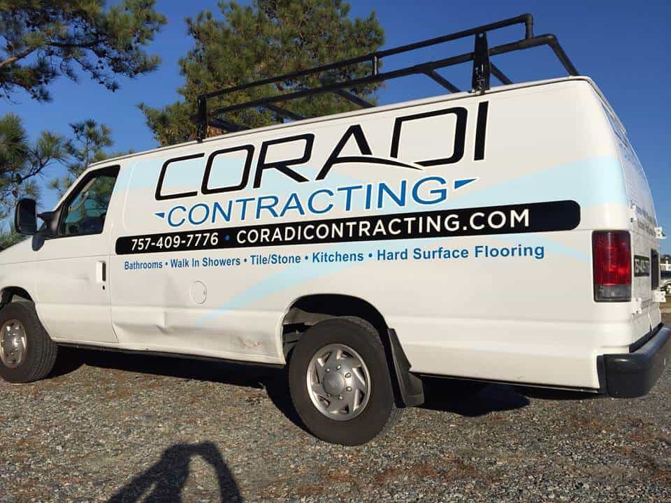 Partial van wrap for Coradi Contractoing