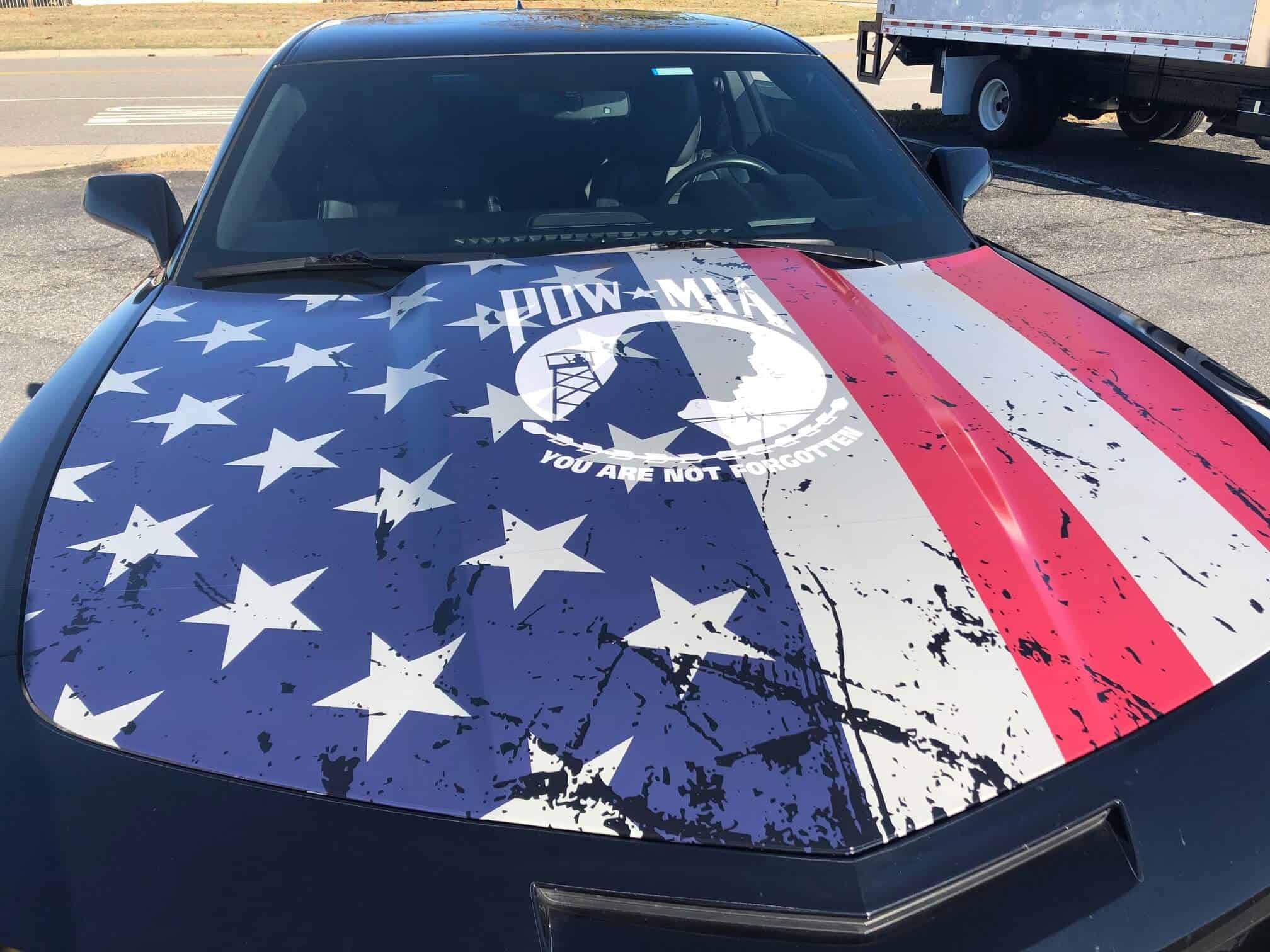 Patriotic theme vehicle wraps