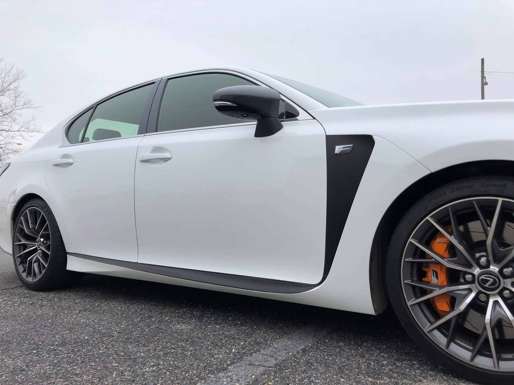 Custom wrap accent on Lexus