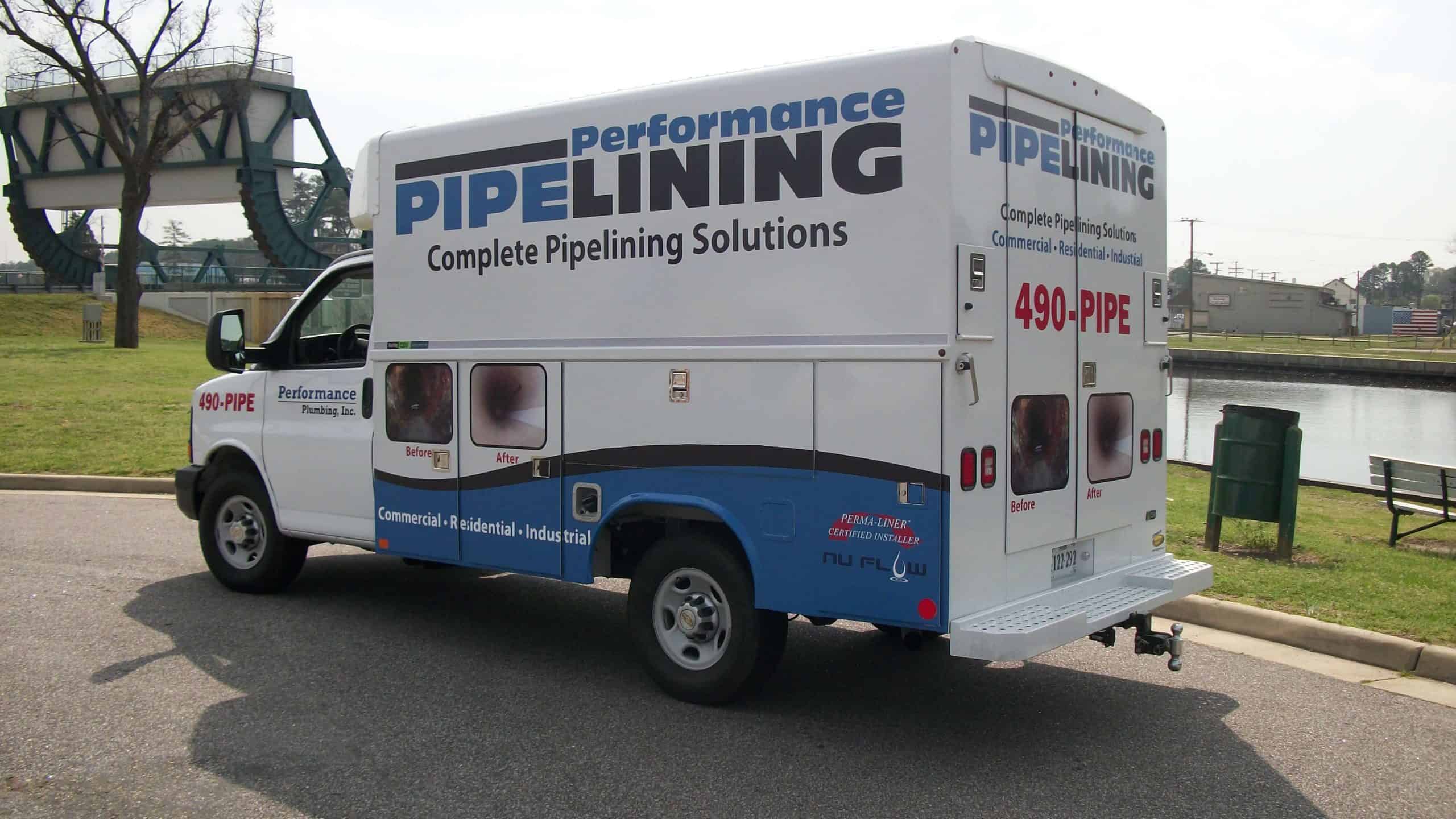 Equipment truck wrap for Performance Pipelining