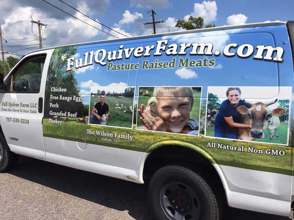 Partial van wrap for Full Quiver Farm