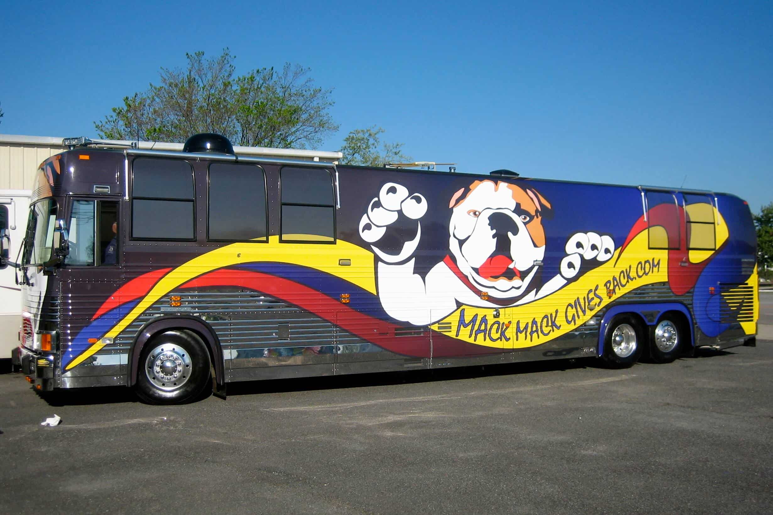 Full color RV bus wraps
