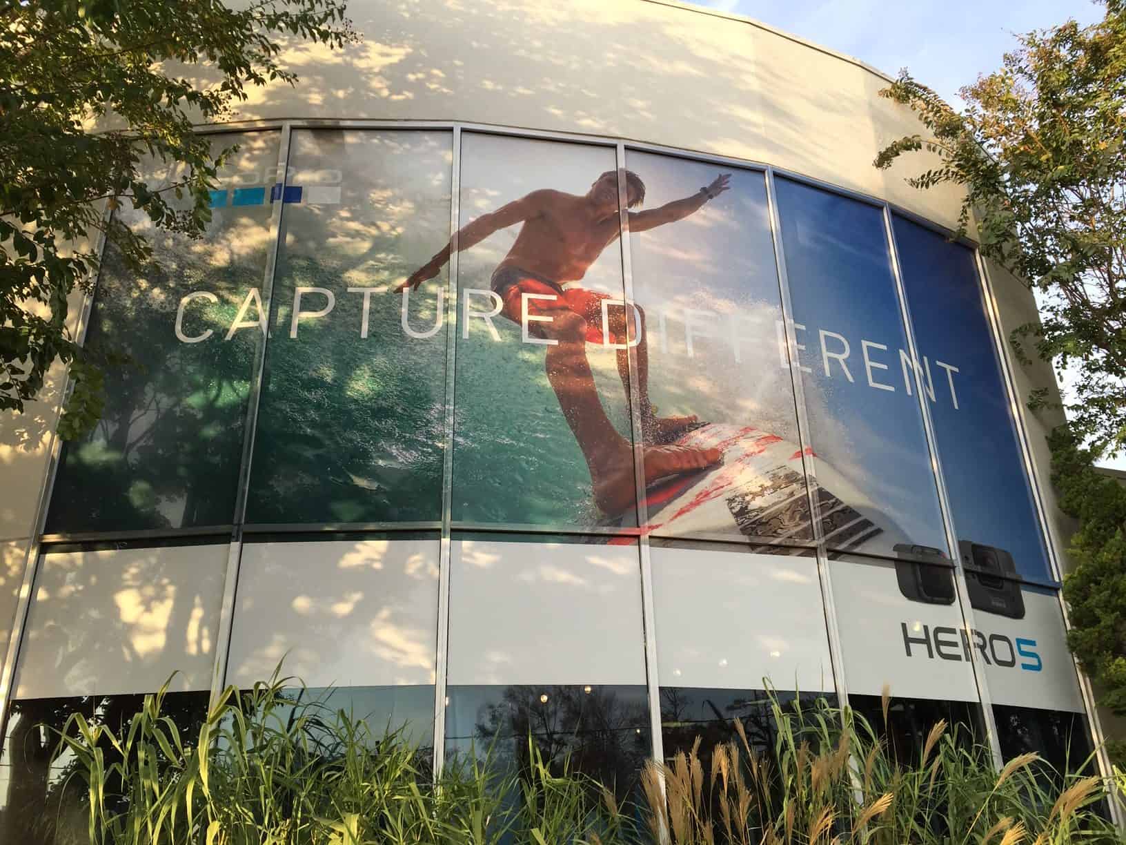 Window graphics signs - Sign for Go Pro Hero