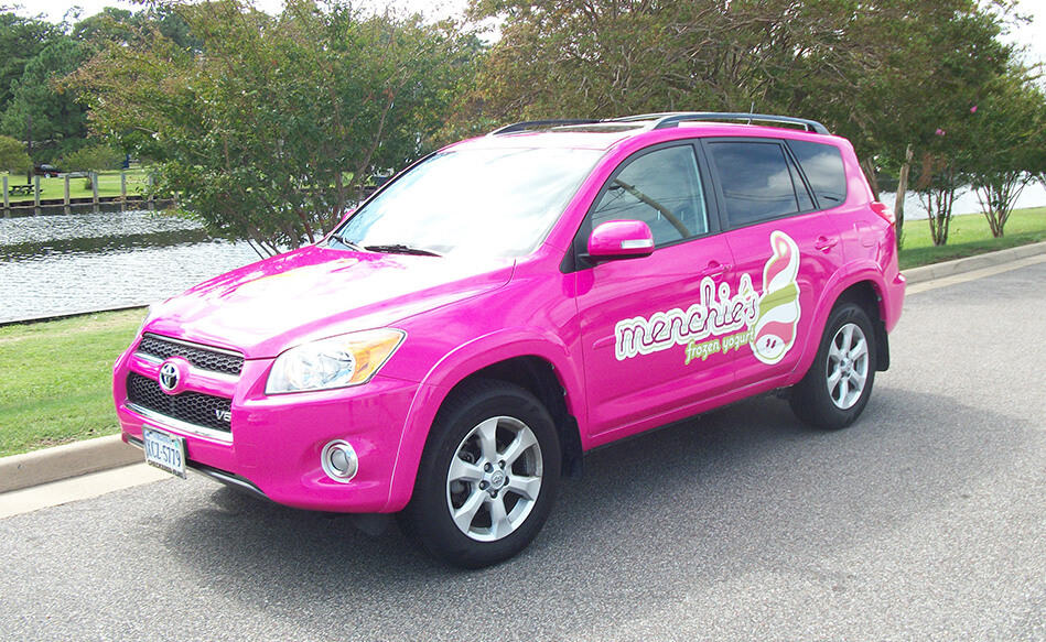 Ice cream theme car wrap