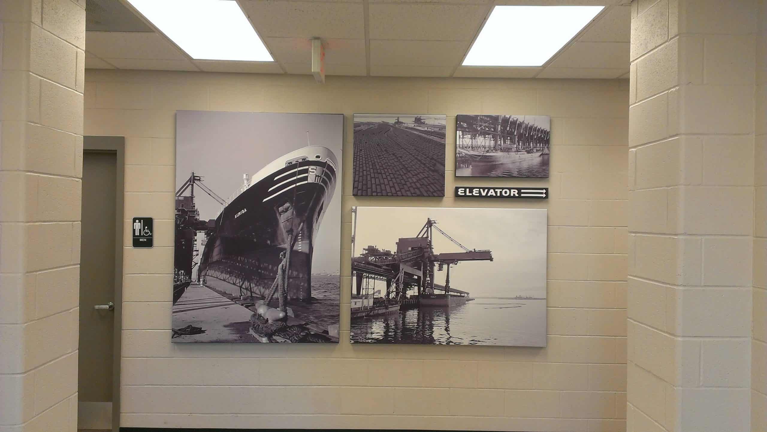 Multiple photo murals