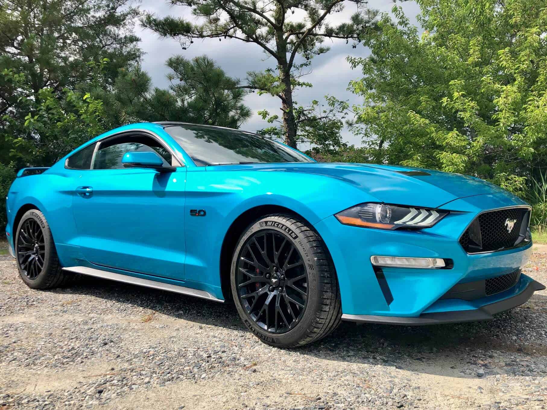 Full color change wrap on Mustang