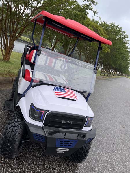 Patriotic golf cart graphics