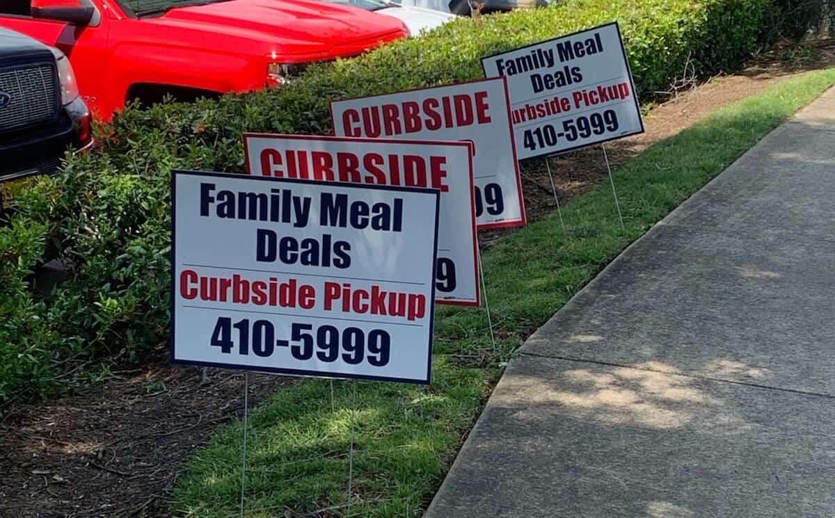 Easy stick in the ground yard signs, Cheap yard signs for advertising