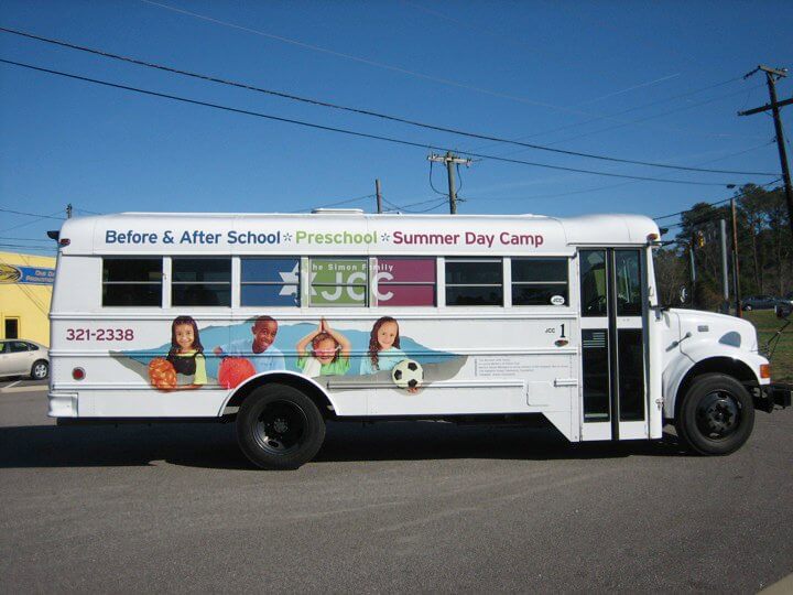 School bus wrap