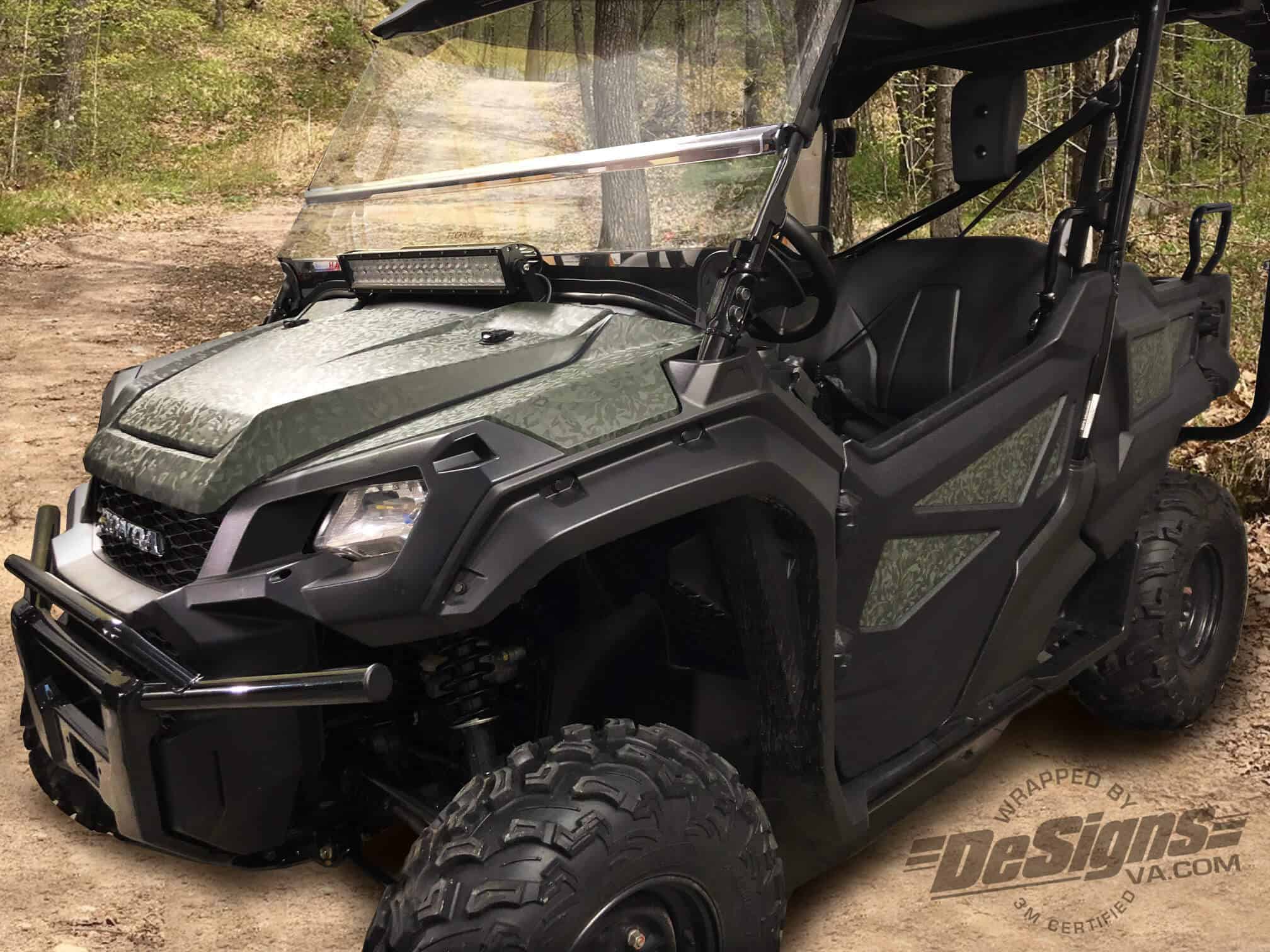 Camo-style side-by-side wraps and graphics