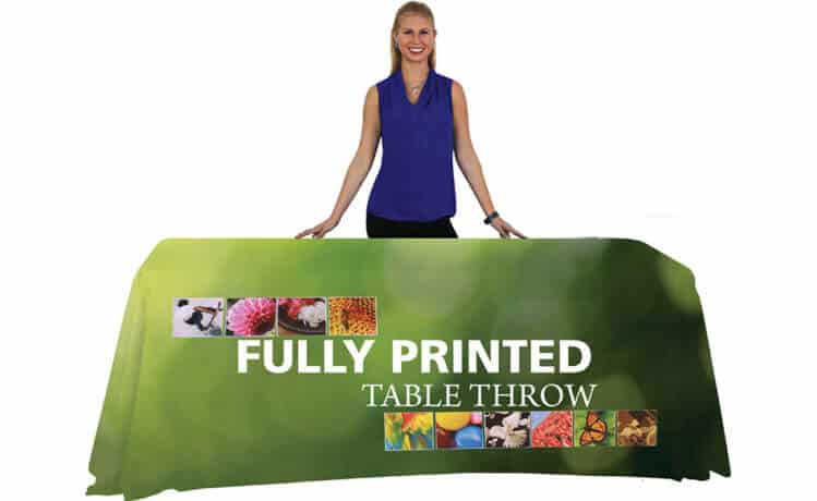 Table covers and printed table cloths from DeSign Inc.