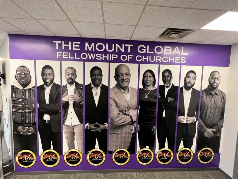 Wall mural for The Mount Church