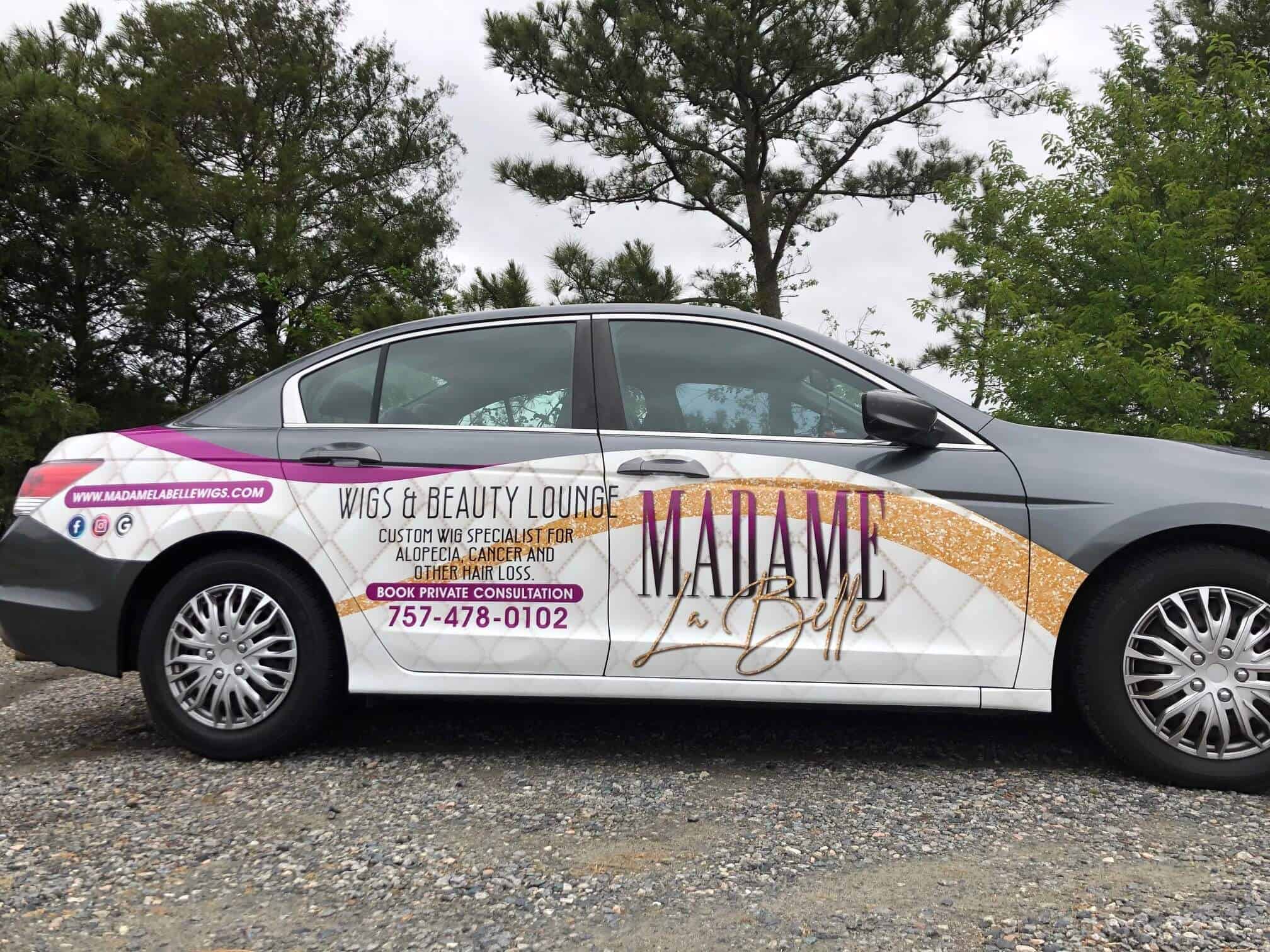 Partial vehicle wrap for small businesses
