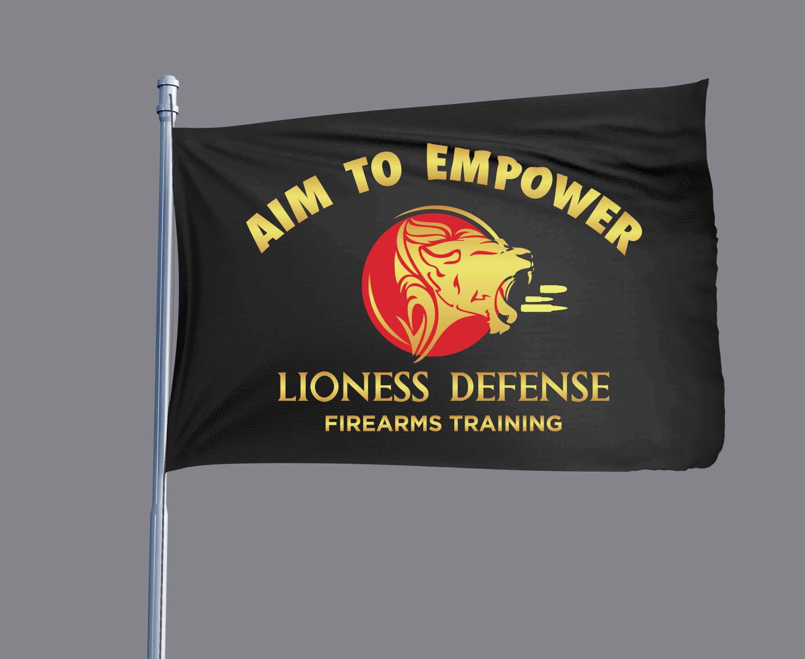 Custom business flags, company flags with your logo from DeSigns, Inc.