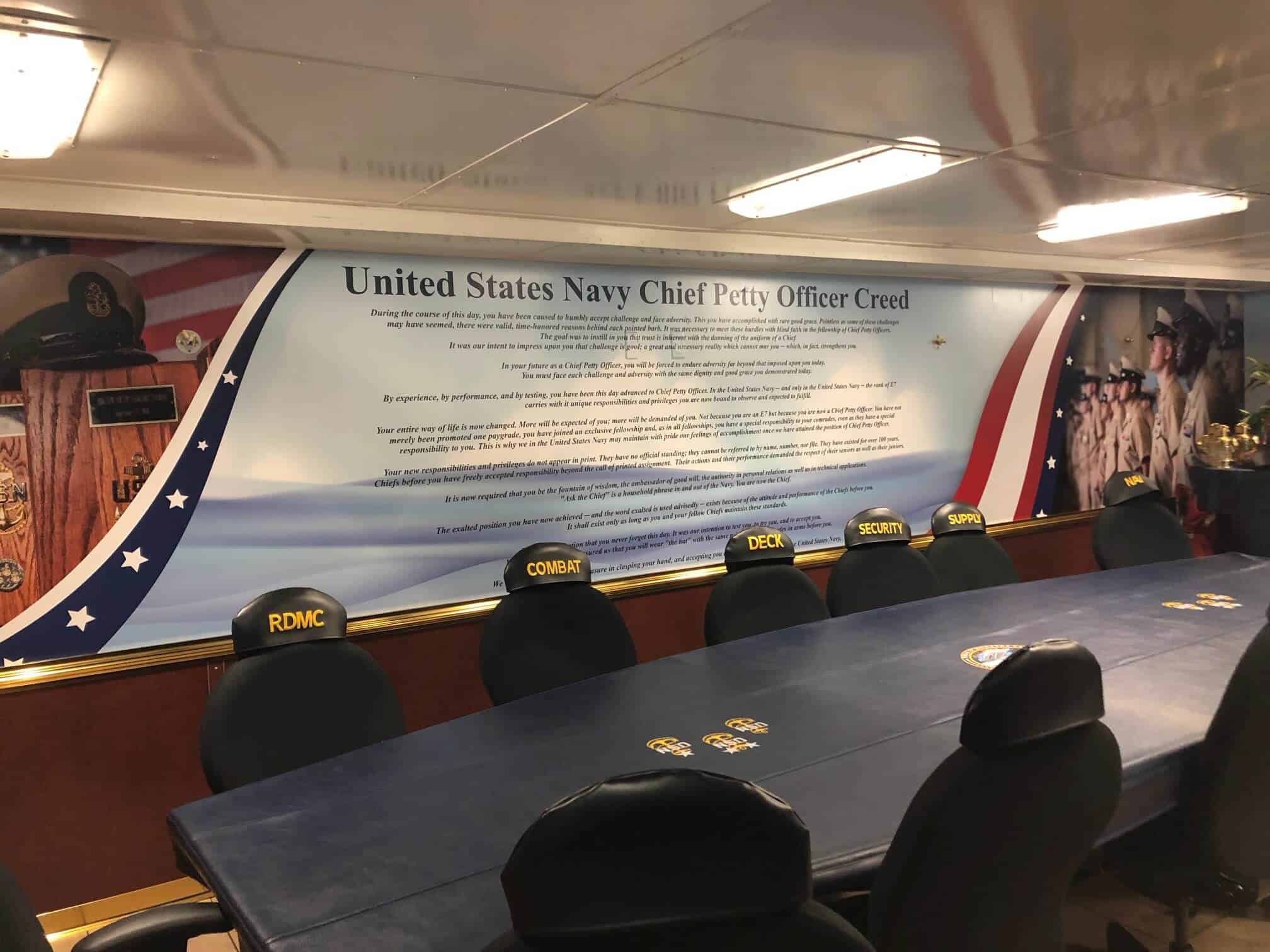 Wall murals for conference room for US Navy by DeSigns, Inc.